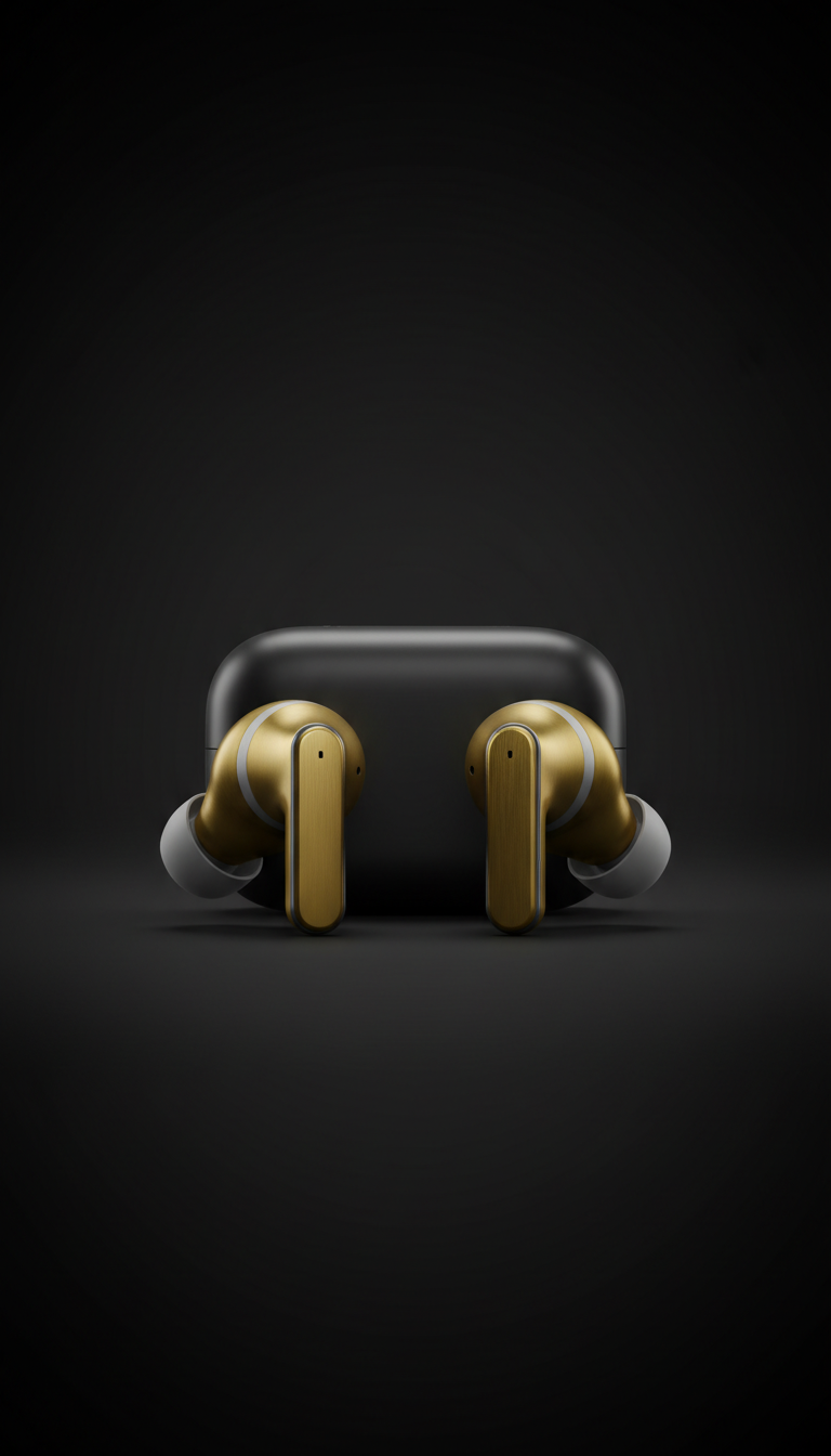 Wireless Earbuds Metallic Accents